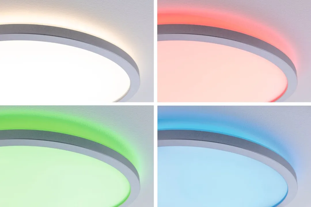Paulmann Atria Shine LED-paneel 12W 1400lm RGBW - Chroom mat