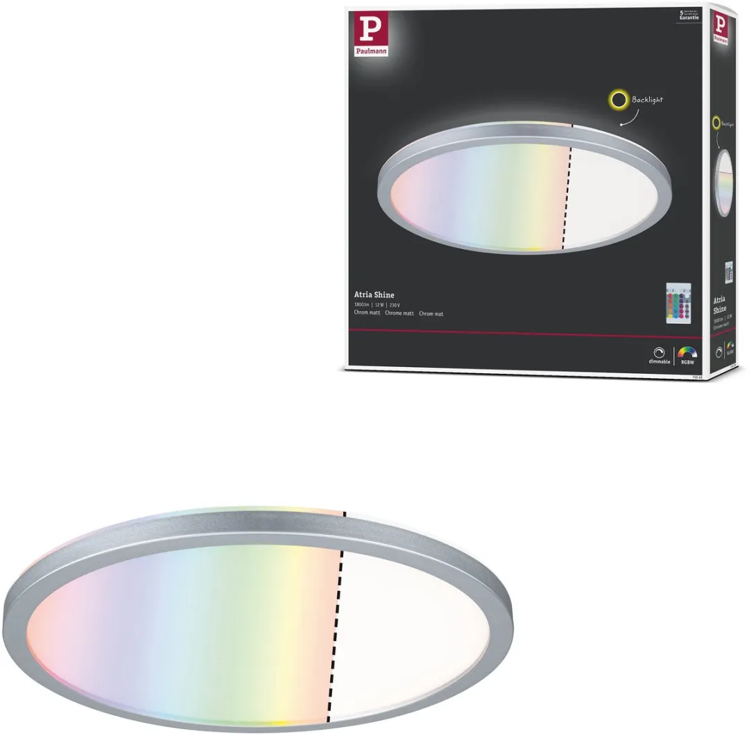 Paulmann Atria Shine LED-paneel 12W 1400lm RGBW