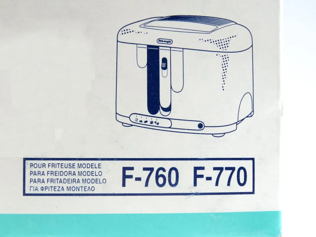 DeLonghi F7-22 filterset voor friteuse series F-760 F-770 - set met 1 koolstoffilter, 1 oliedamp filter en 20 papieren filters