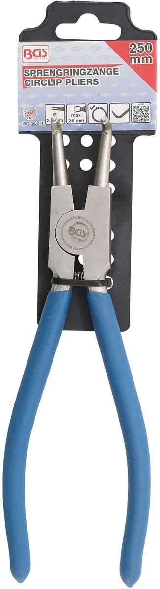 BGS technic 652-1 Borgringtang gebogen - 250mm - afbeelding 5 van 6