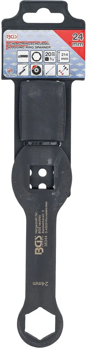 BGS 35344 Slagringsleutel Zeskant - 24 mm - afbeelding 2 van 3