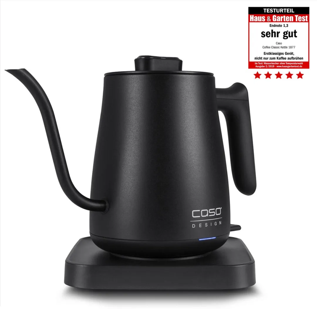 Caso Coffee Classic Kettle 1877 - 0,6L 1310W - Zwart