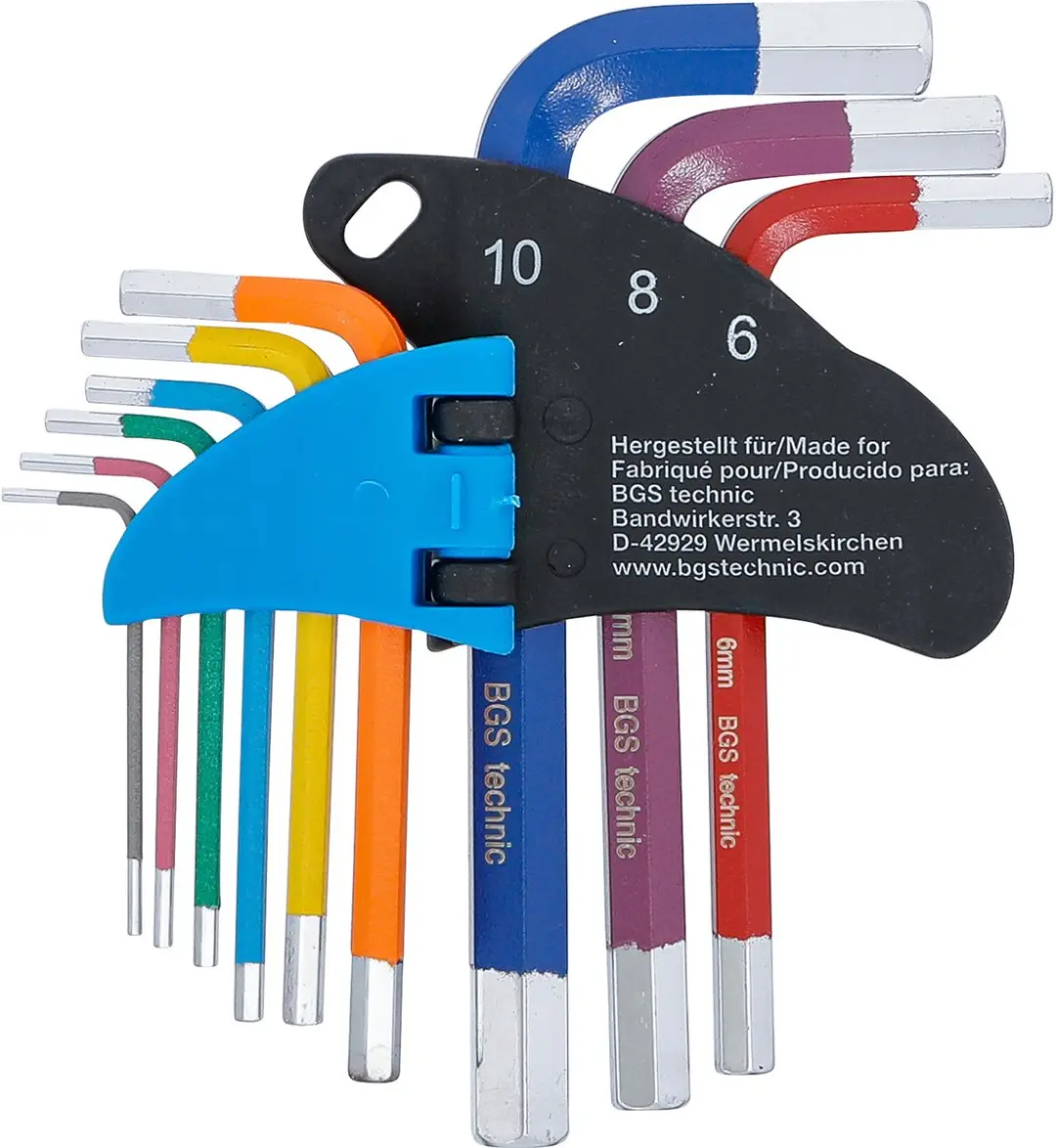 BGS technic Stiftsleutelset 9-delig 1,5-10 mm - afbeelding 4 van 4