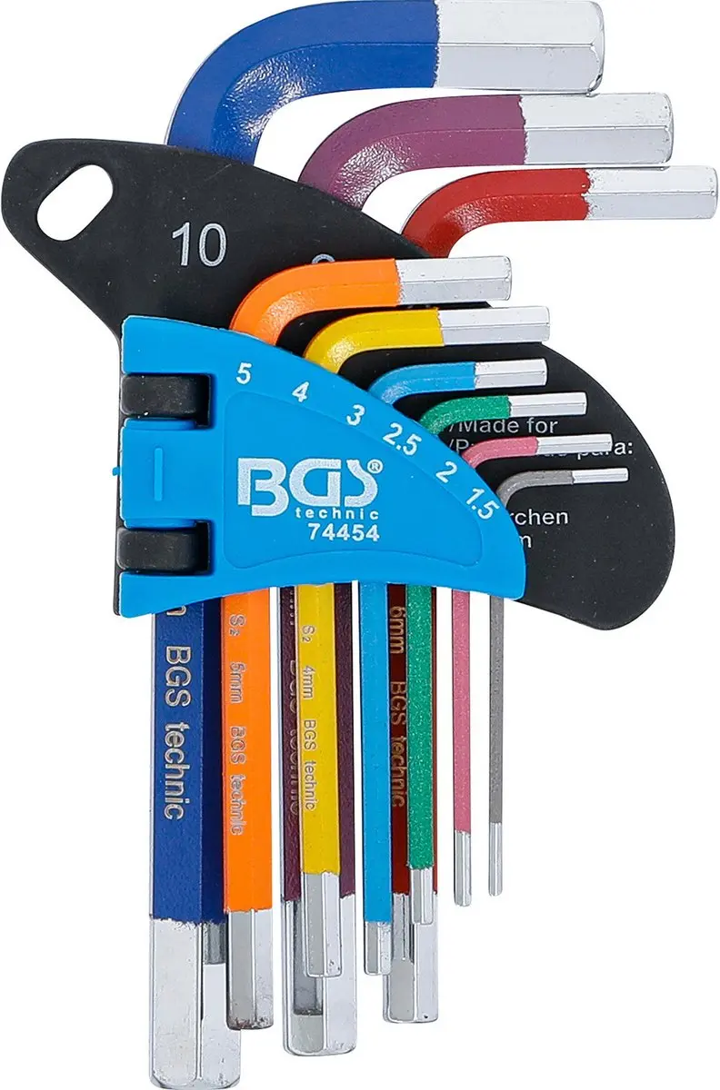 BGS technic Stiftsleutelset 9-delig 1,5-10 mm - afbeelding 3 van 4