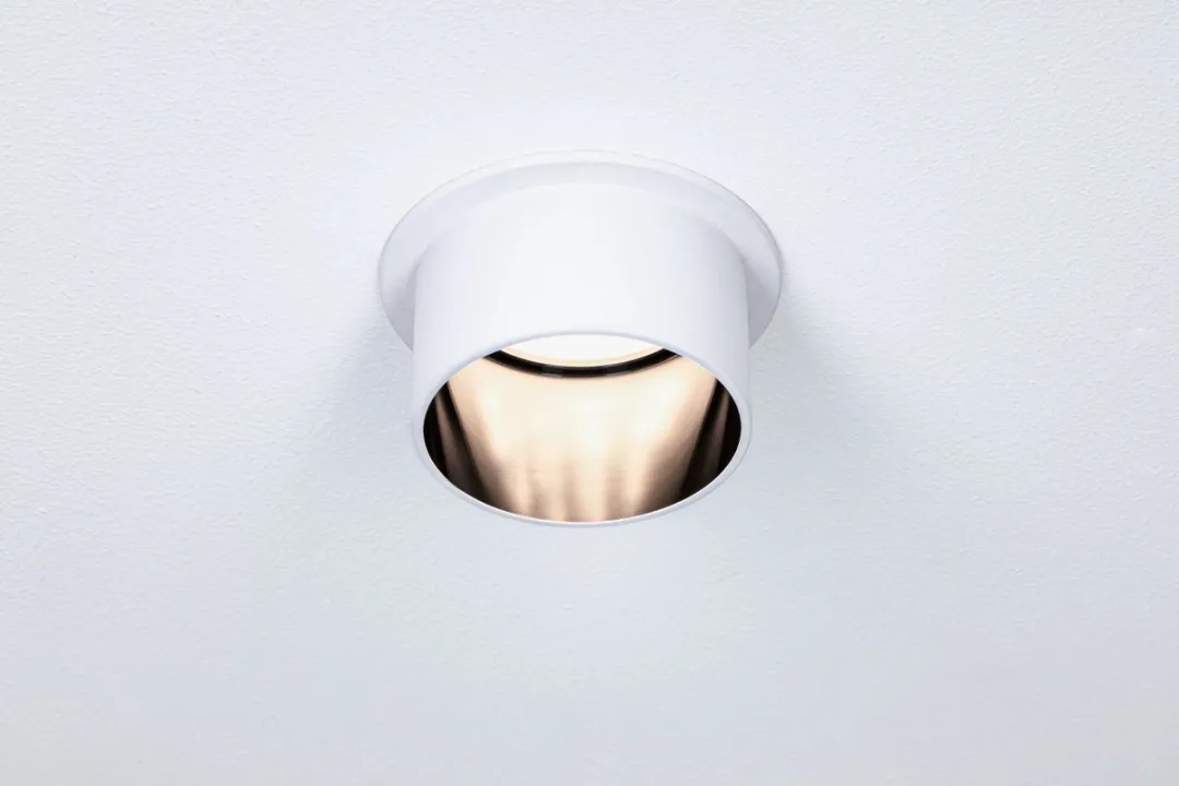 Paulmann LED-inbouwlamp Gil Coin 6W 470lm 2700K - IP44 - Wit/Zwart mat