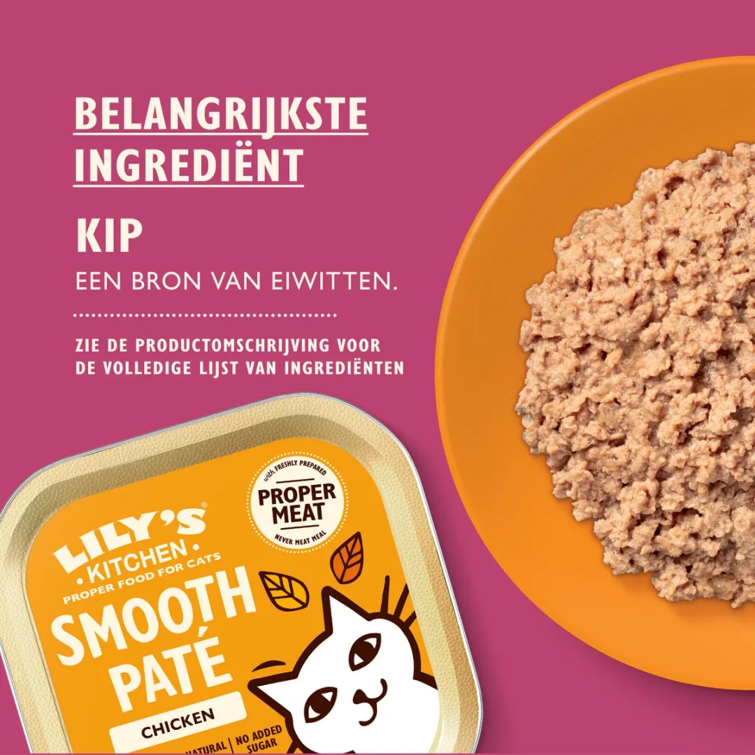 Lily's Kitchen Kattenvoer Natvoer Paté Kip - 19x85g