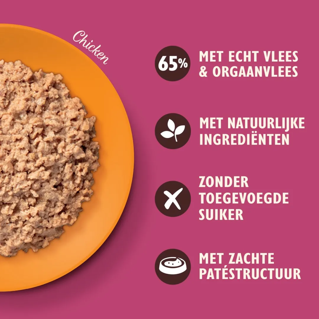 Lily's Kitchen Kattenvoer Natvoer Paté Kip - 19x85g