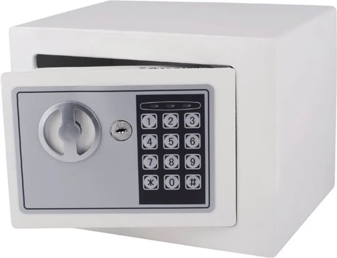 Pavo Mini Elektronische Kluis 230x170x170mm Wit - afbeelding 2 van 5