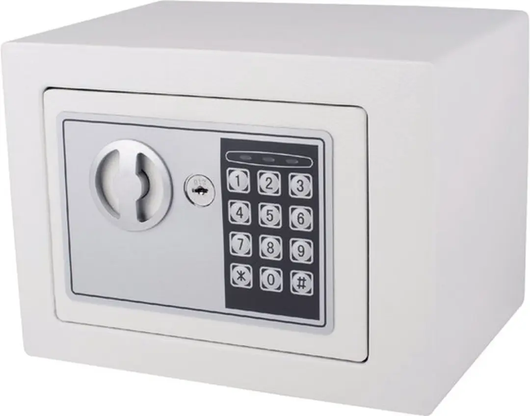 Pavo Mini Elektronische Kluis 230x170x170mm Wit - afbeelding 3 van 5