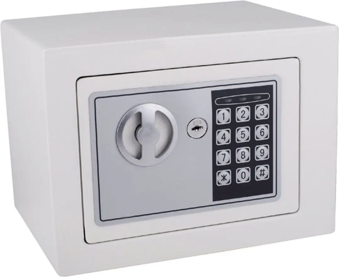 Pavo Mini Elektronische Kluis 230x170x170mm Wit