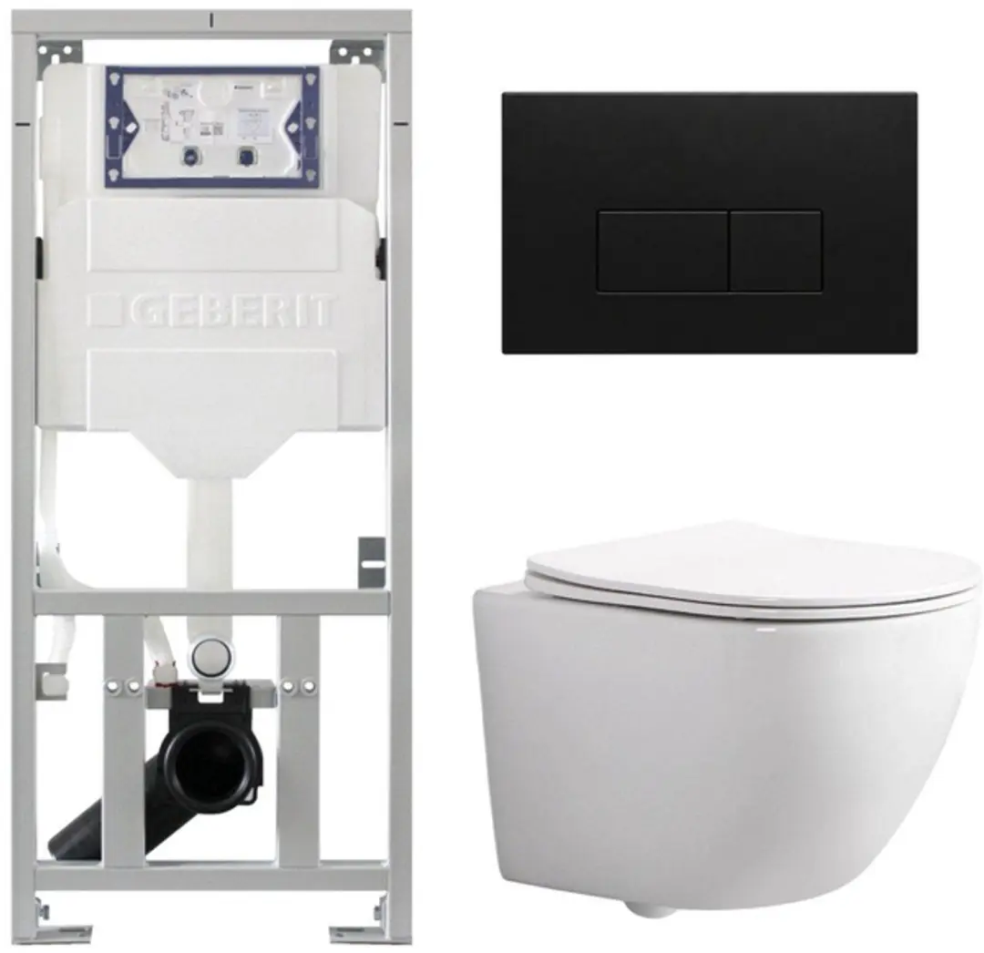 QeramiQ Dely Swirl Compact Toiletset