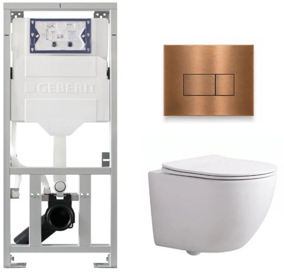 QeramiQ Dely Swirl Compact Toiletset