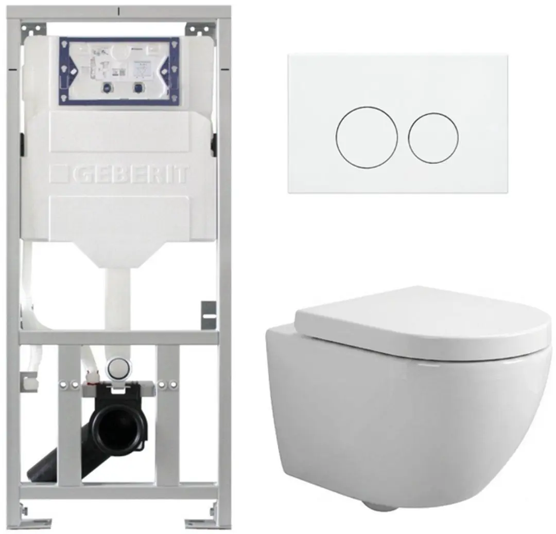 QeramiQ Dely Swirl Compact Toiletset