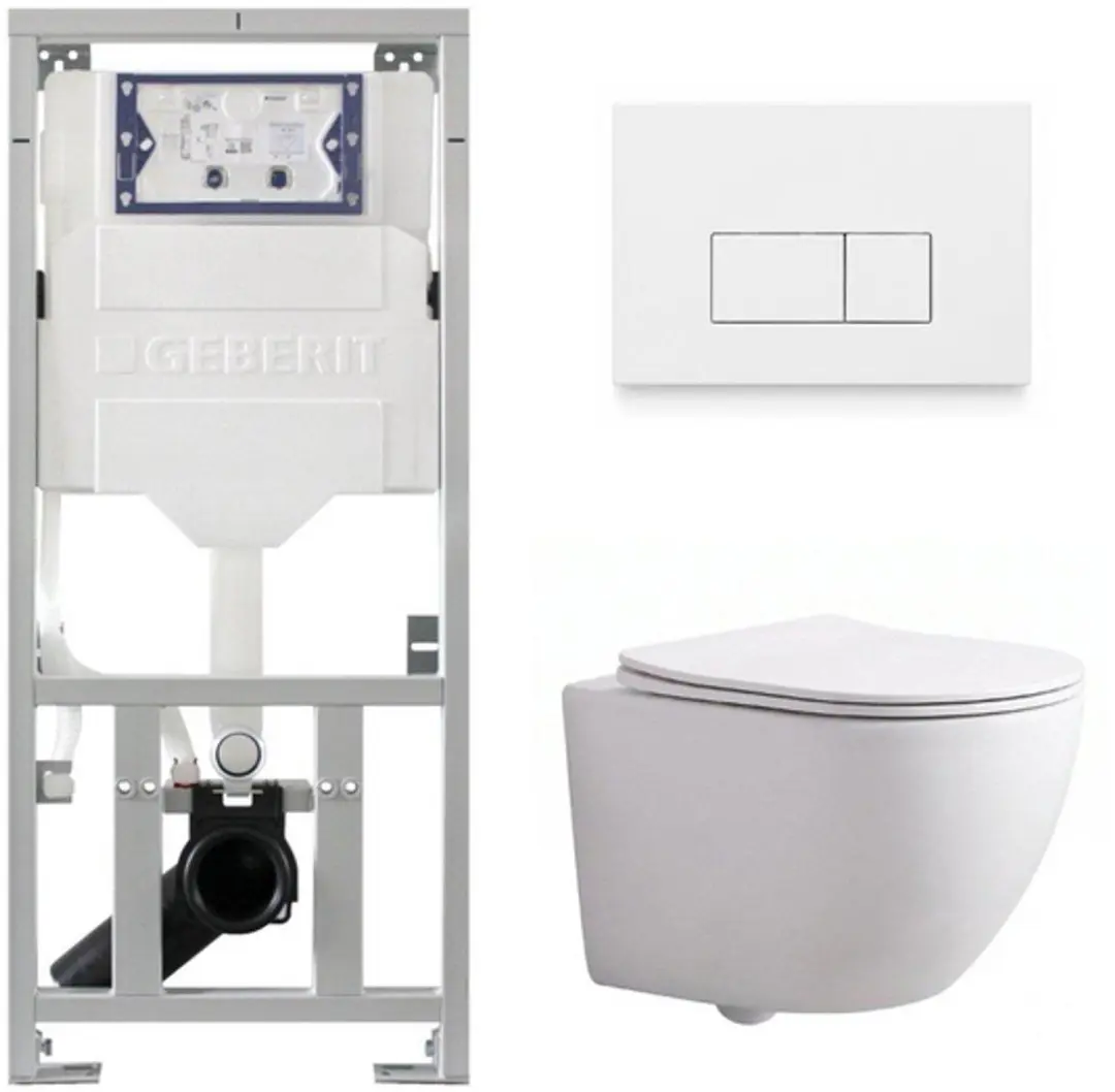 QeramiQ Dely Swirl Compact Toiletset