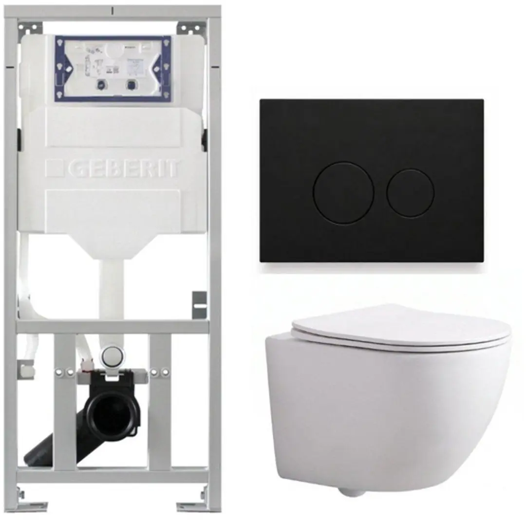QeramiQ Dely Swirl Compact Toiletset