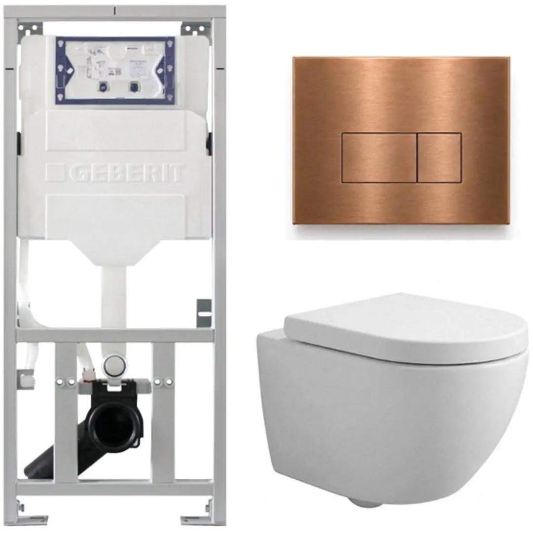 QeramiQ Dely Swirl Compact Toiletset