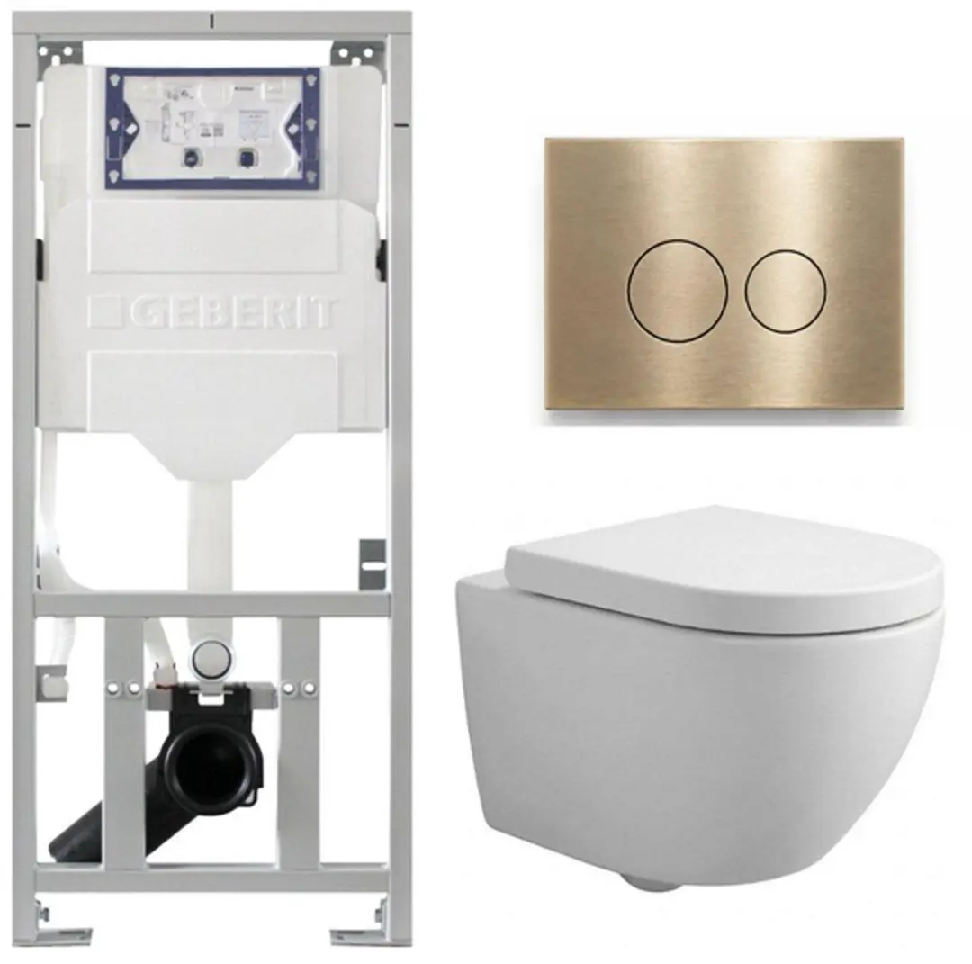 QeramiQ Dely Swirl Compact Toiletset