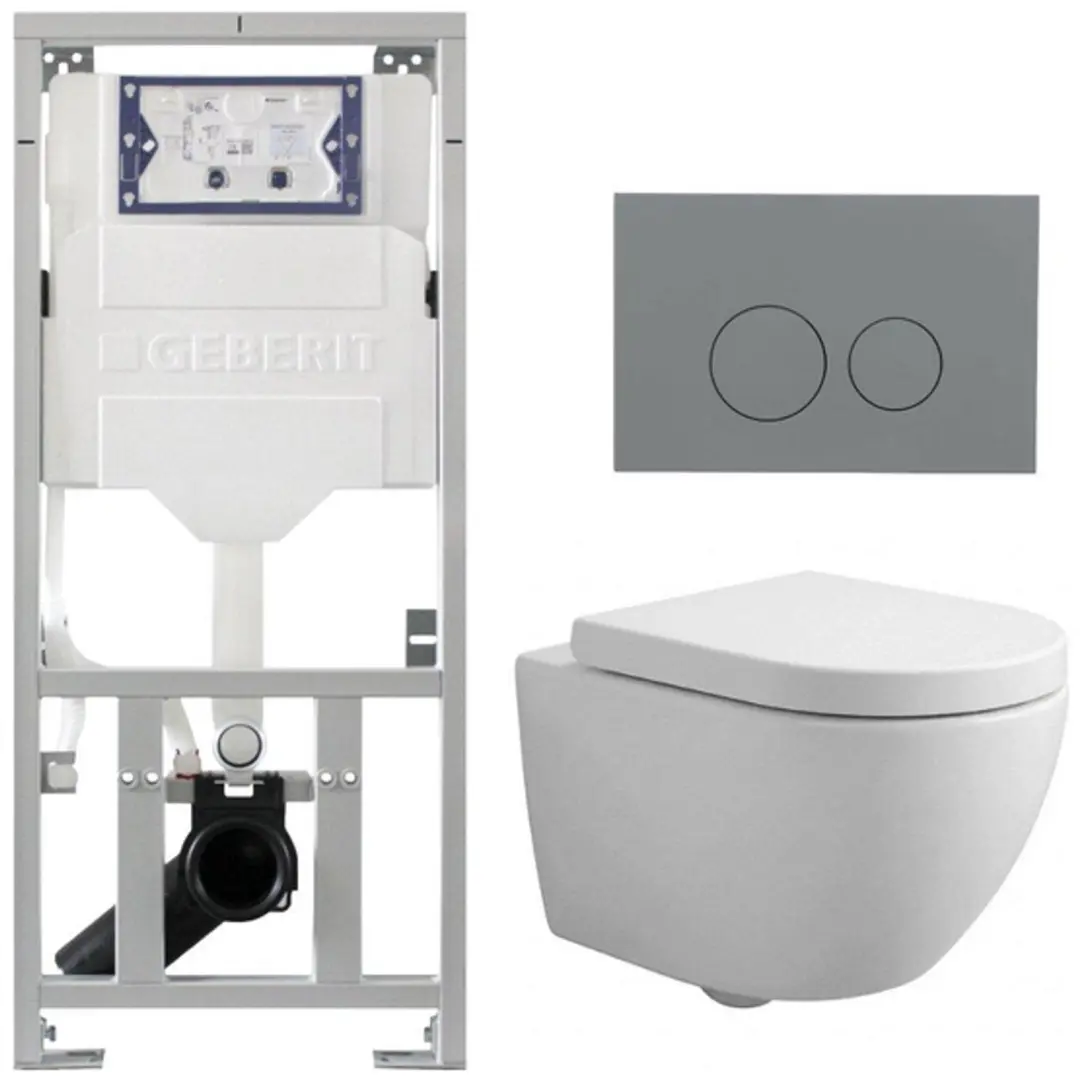QeramiQ Dely Swirl Compact Toiletset
