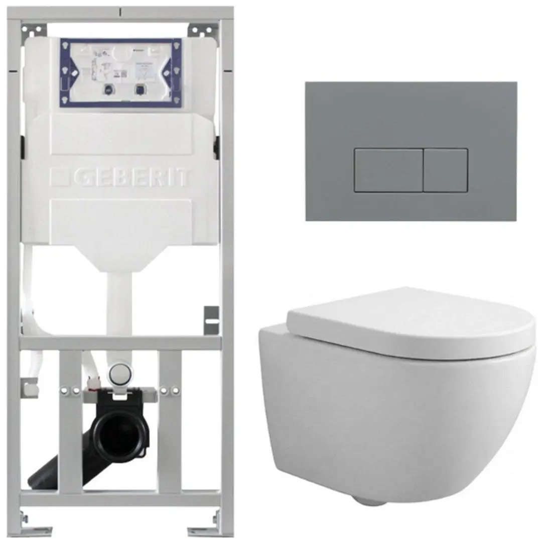 QeramiQ Dely Swirl Compact Toiletset