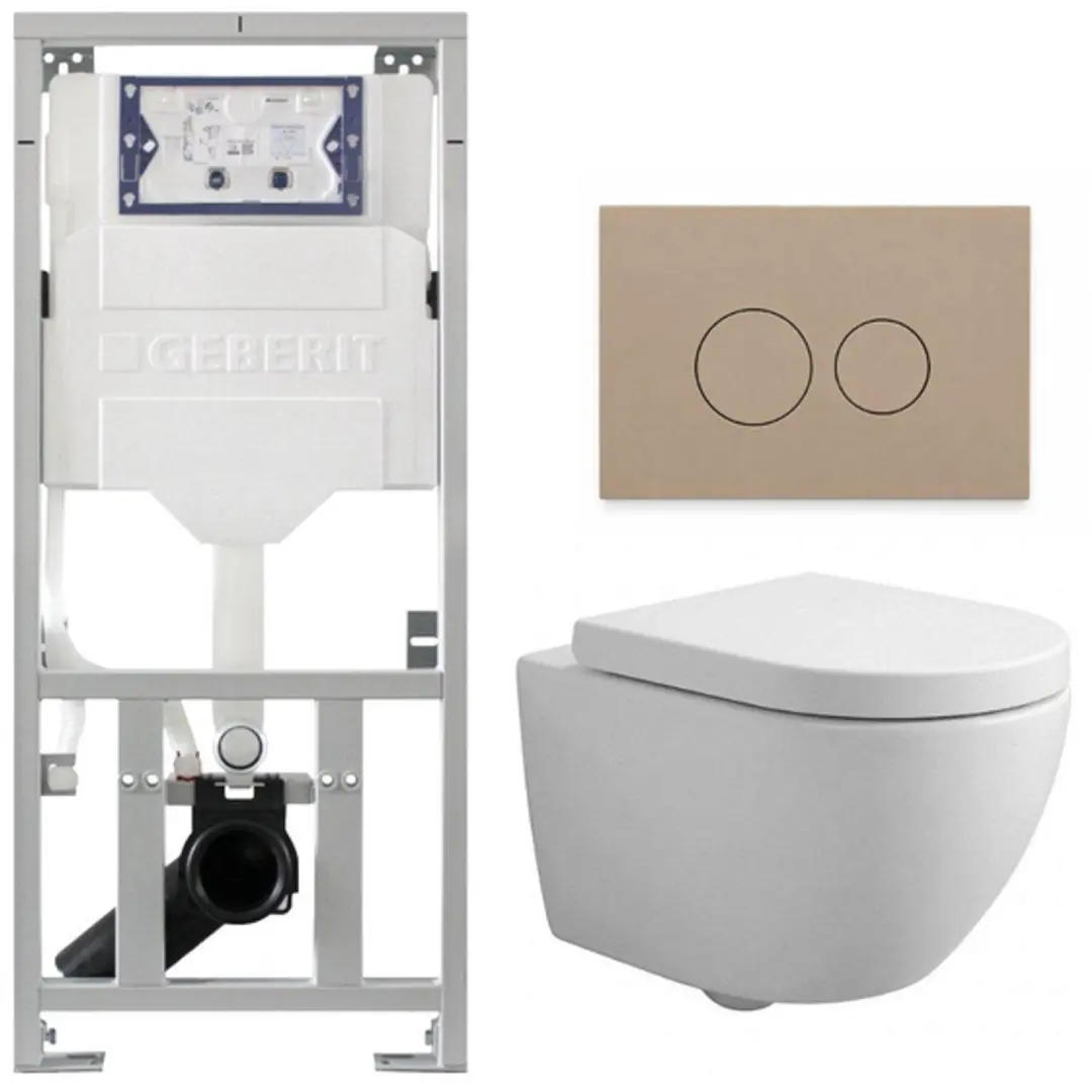 QeramiQ Dely Swirl Compact Toiletset