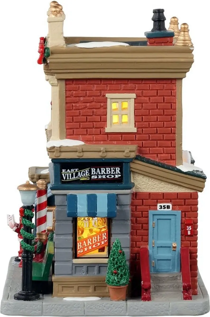 Lemax East Village Barber Shop Verlicht Gebouw - Led - afbeelding 2 van 4