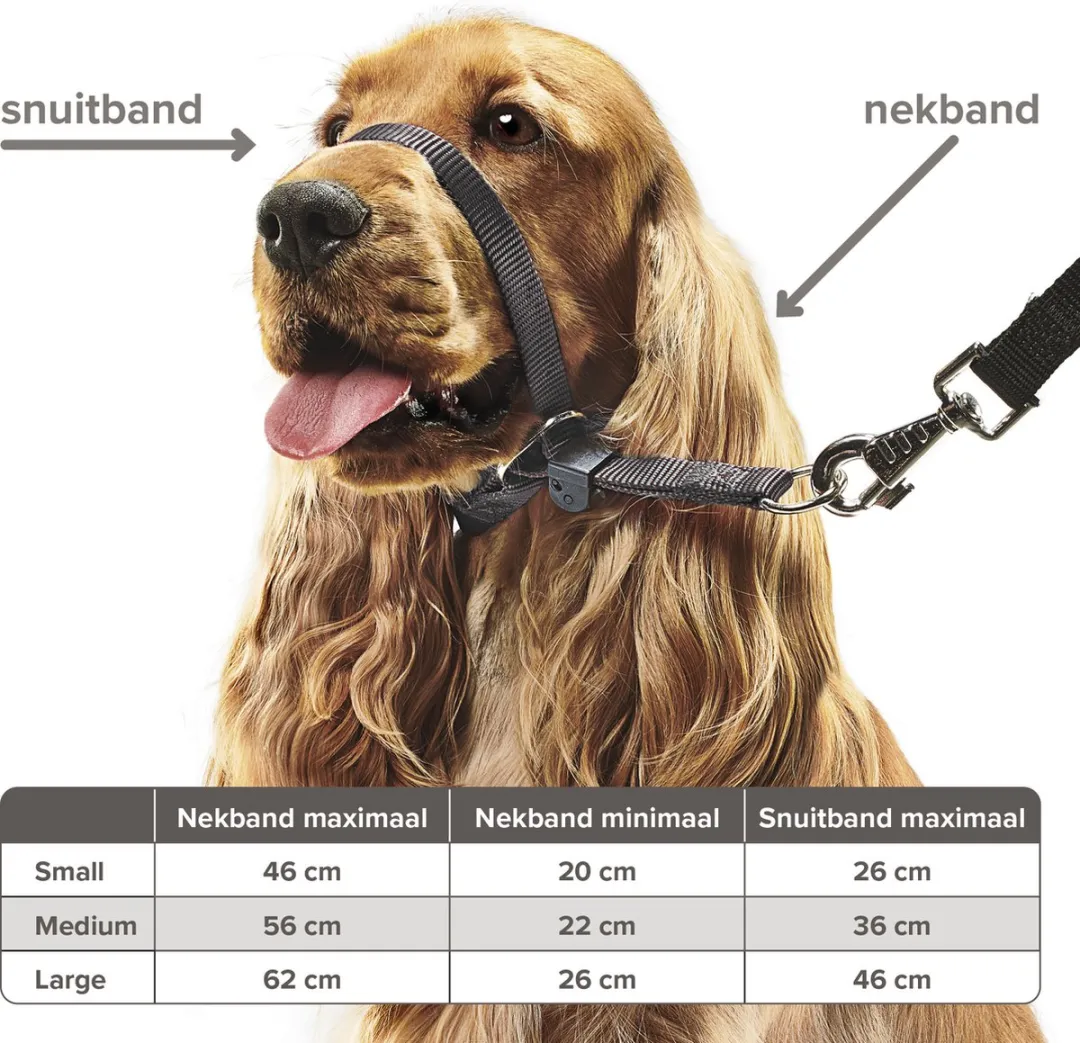 Beaphar Gentle Leader Hoofhalster L - Zwart