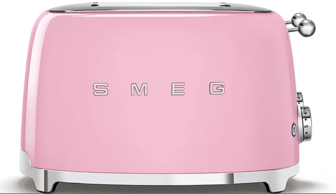 Smeg TSF03PKEU Broodrooster 4x4 - 2000W - Roze