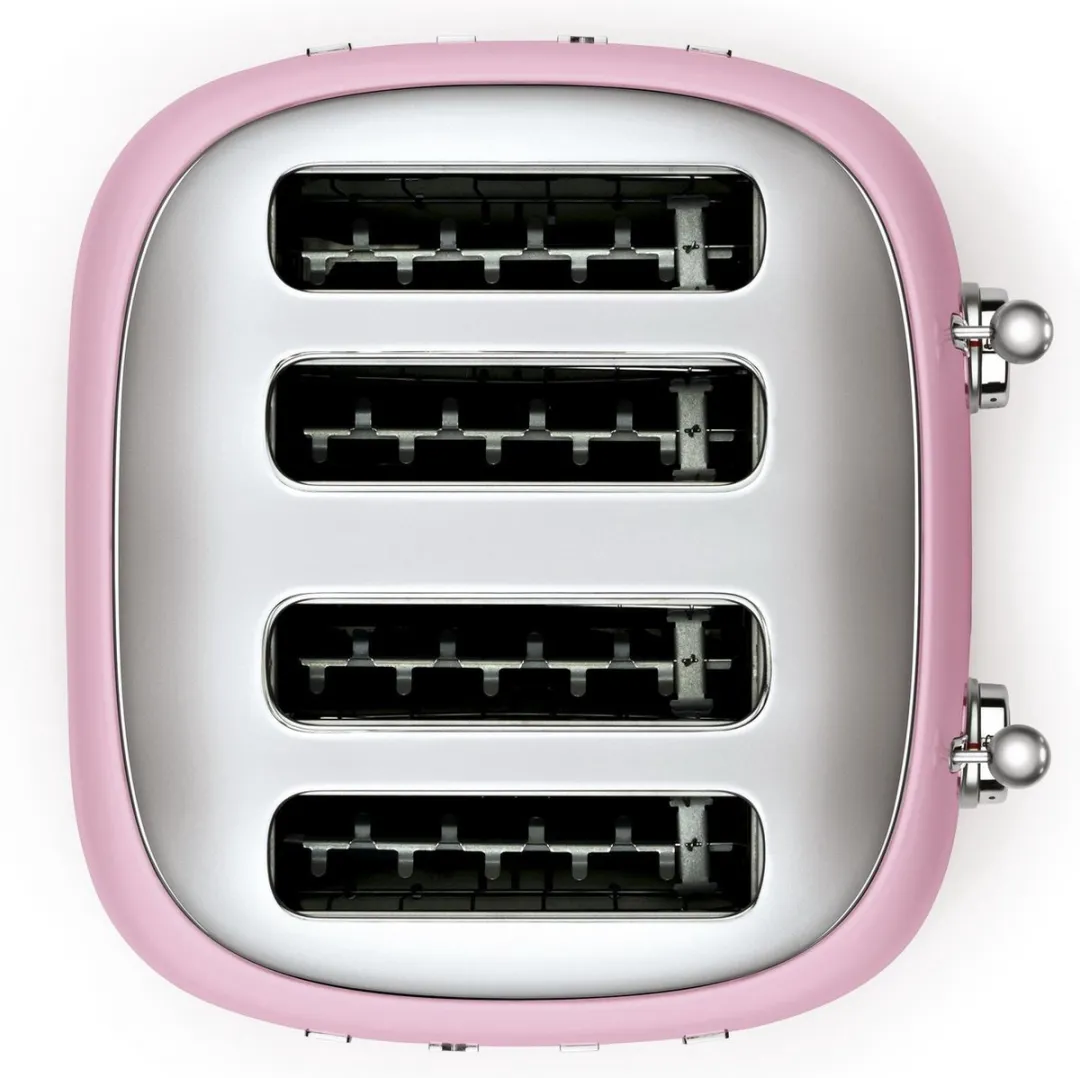Smeg TSF03PKEU Broodrooster 4x4 - 2000W - Roze