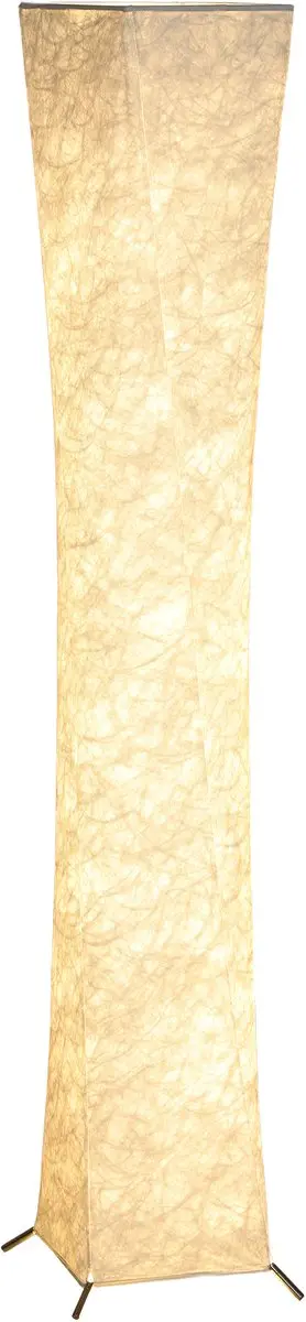 Homcom Floor Lamp-Staal, Kunststof-25L x 25B x 129H cm-Zilvertoon+Wit