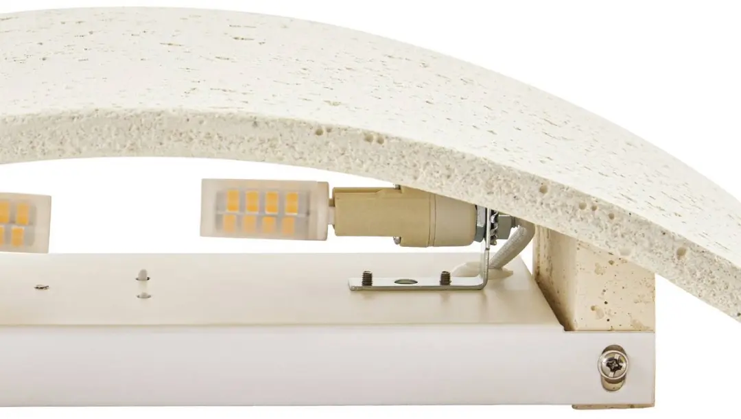 Lindby Naike Wandlamp 2-lichts - G9 - Beige - afbeelding 3 van 6