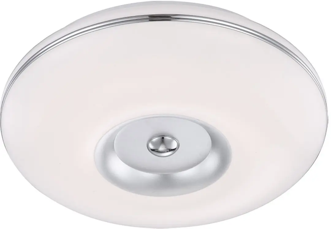 15 watt LED plafondlamp aluminium nikkel licht verlichting Globo 41707