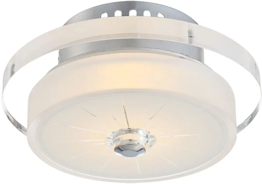 LED 9 watt plafondlamp patroon glas helder woonkamer eetkamer rond Globo 49305-9