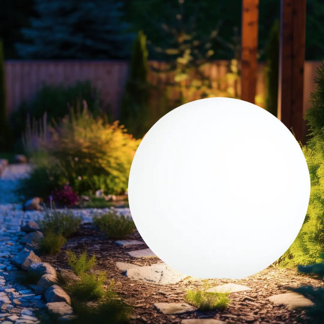 Globo - vloerlamp - Toula - wit - kunststof - Ø 40cm - E27 - 31776 - afbeelding 3 van 6