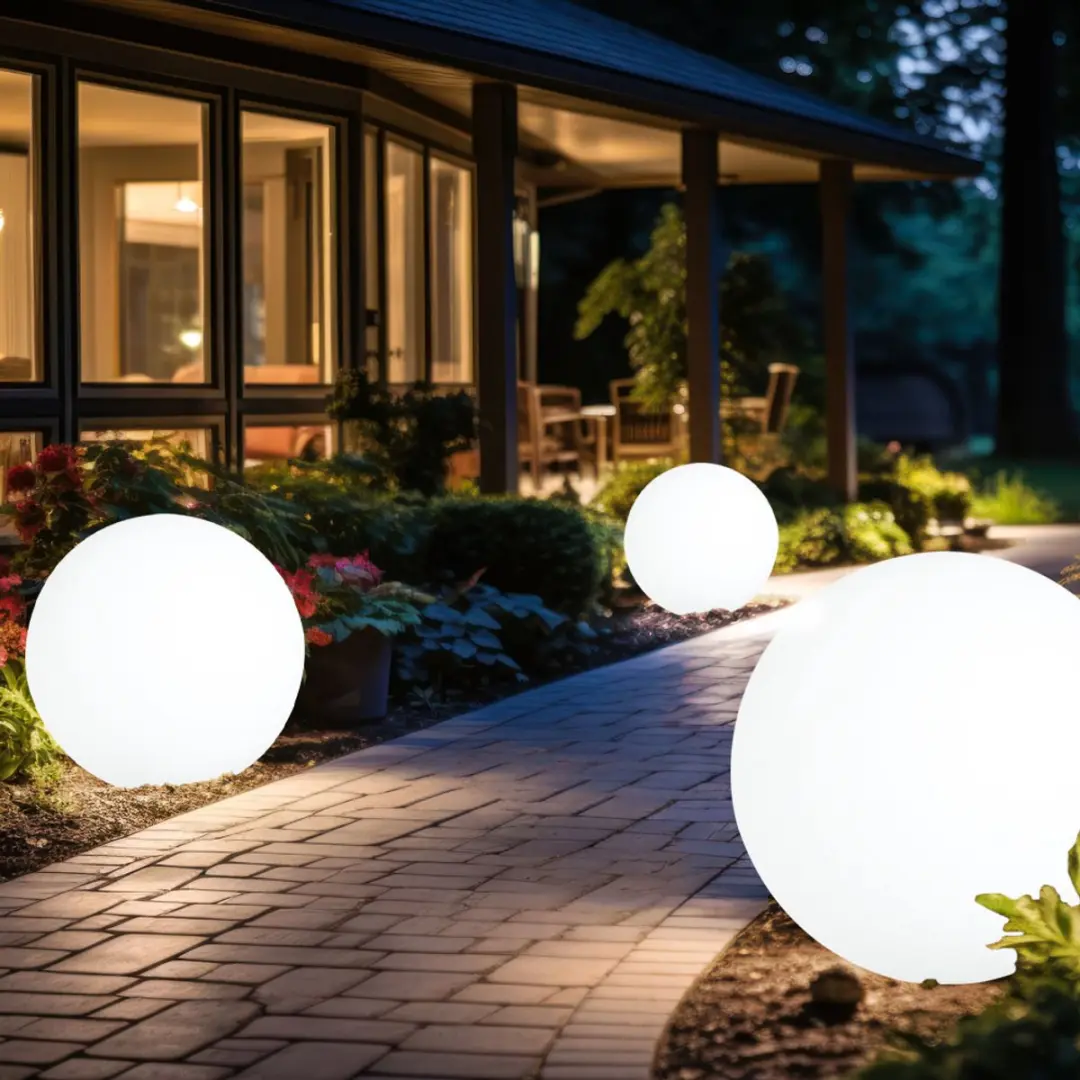 Globo - vloerlamp - Toula - wit - kunststof - Ø 40cm - E27 - 31776 - afbeelding 6 van 6