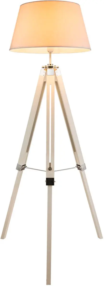Vloerlamp eetkamer hout bijzettafel plafondschijnwerper stoffen lamp in hoogte v