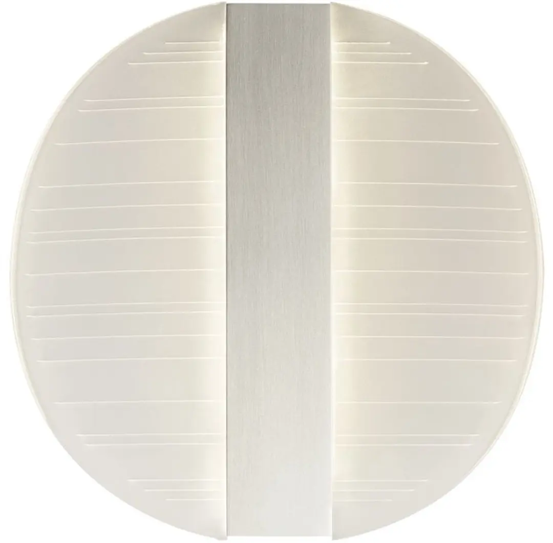 LED wandlamp woonkamer metaal satijn nikkel, metaal acryl, 1x LED 6 W 400 lm, D