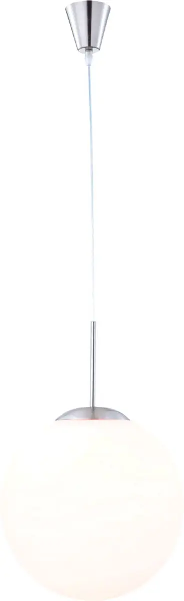 Hanglamp bollamp hanglamp eettafel lamp woonkamer, metaal gesatineerd glas opaal