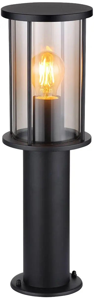 Staande tuinlamp voetlamp moderne buitenlamp zwart, padlamp weerbestendig, glaze