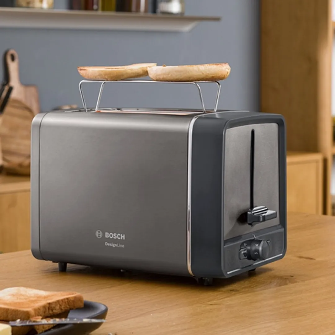 Bosch TAT5P420 DesignLine Broodrooster - 2 Sandwiches - 970W - afbeelding 6 van 6