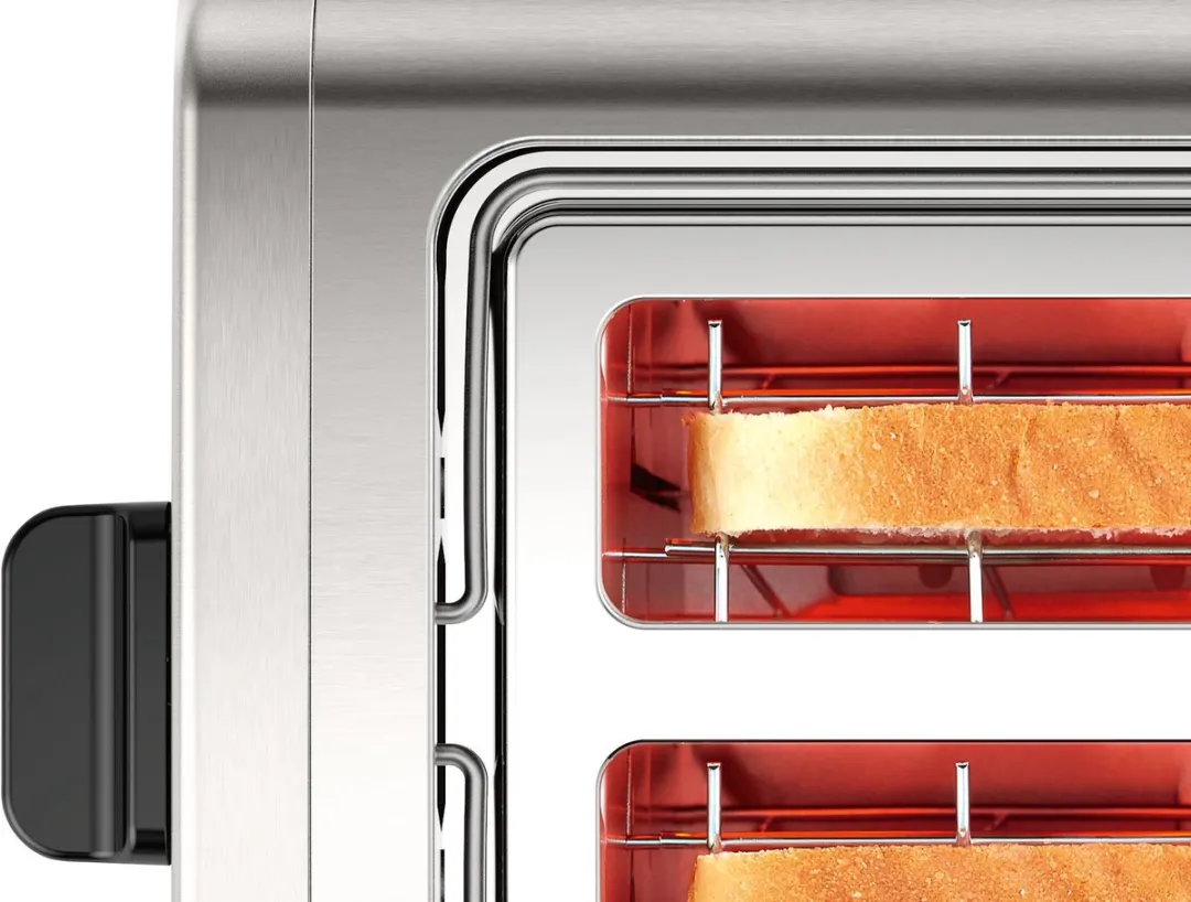Bosch TAT5P420 DesignLine Broodrooster - 2 Sandwiches - 970W - afbeelding 4 van 6