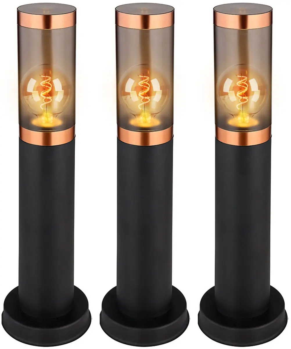 Staande lamp Vloerlamp Buitenverlichting Staande lamp smoky copper Tuinlamp smok