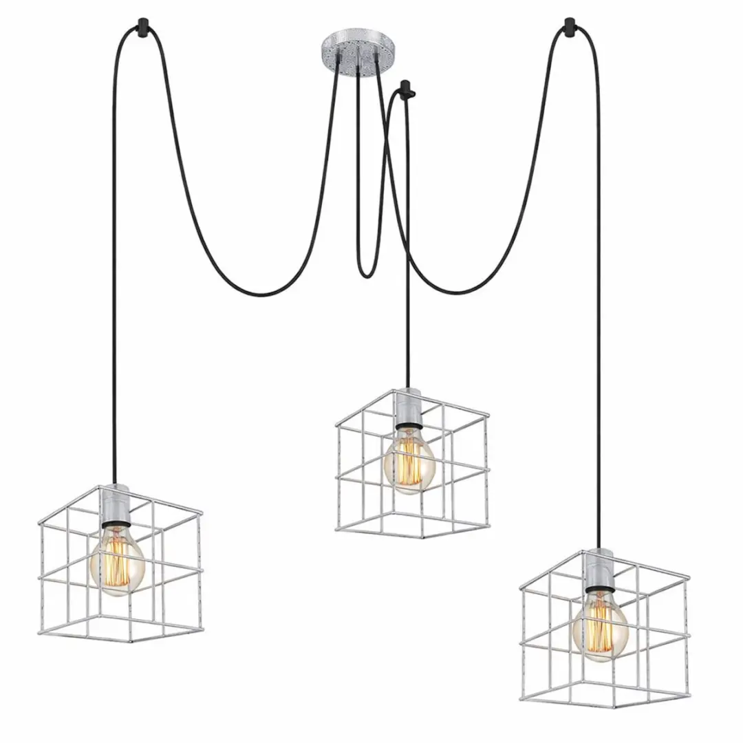 Hanglamp Hanglamp Plafondlamp Woonkamerlamp Eetkamerlamp, 3 vlammen, in hoogte v