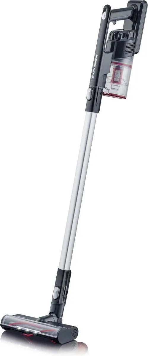 Severin HV 7966 Draadloze 2-in-1 Stofzuiger - 40 Min - Zwart/Rood