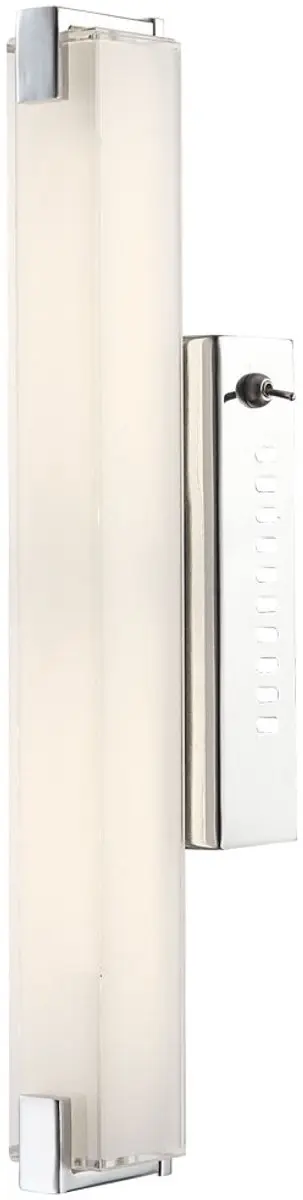 LED wandlamp met schakelaar wandlamp spiegellamp chroom traplamp gesatineerd gla