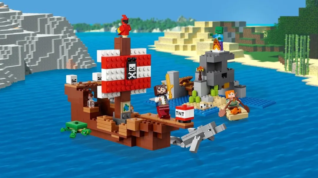 LEGO Minecraft Piratenschip 21152 - 3 Minifiguren