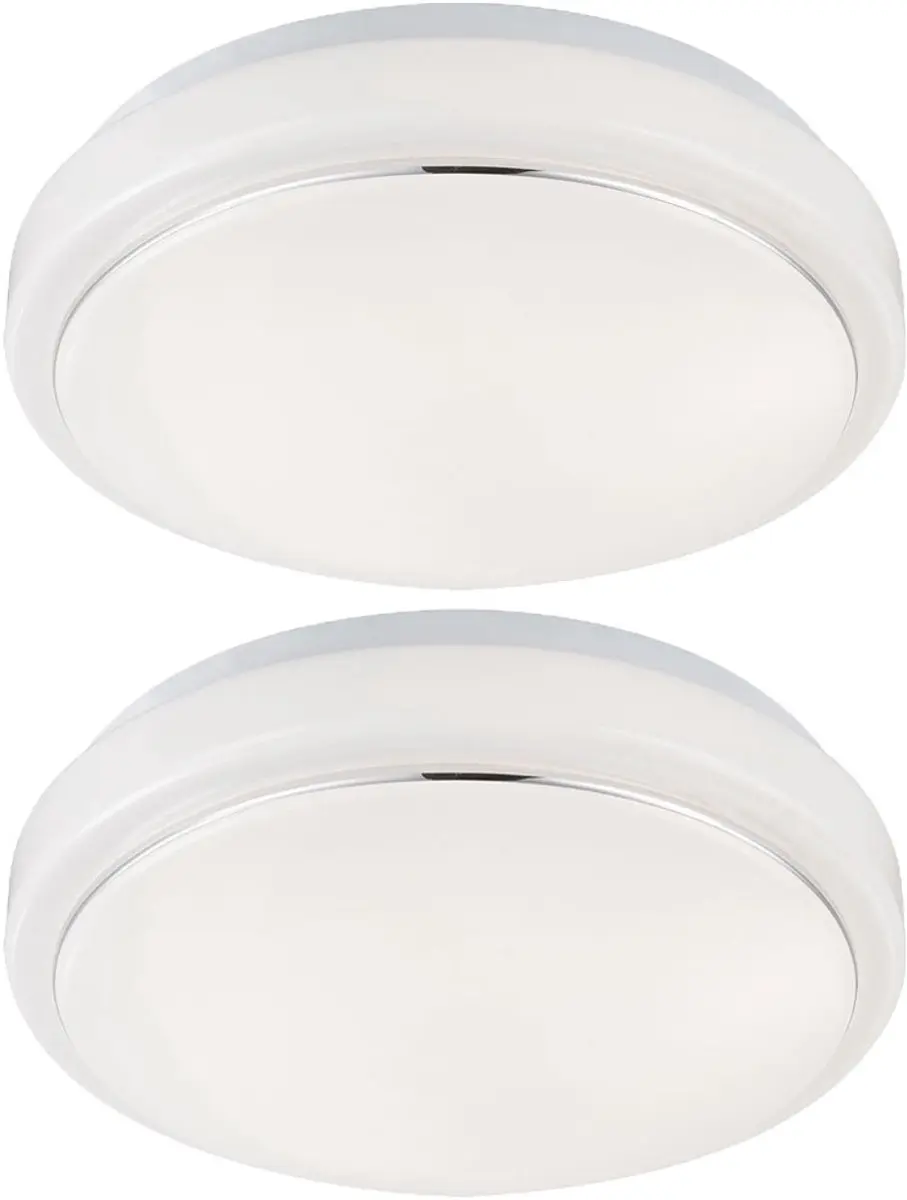 Plafondlamp LED woonkamerlamp plafondlamp modern, aluminium wit, 1x LED 8W 550Lm