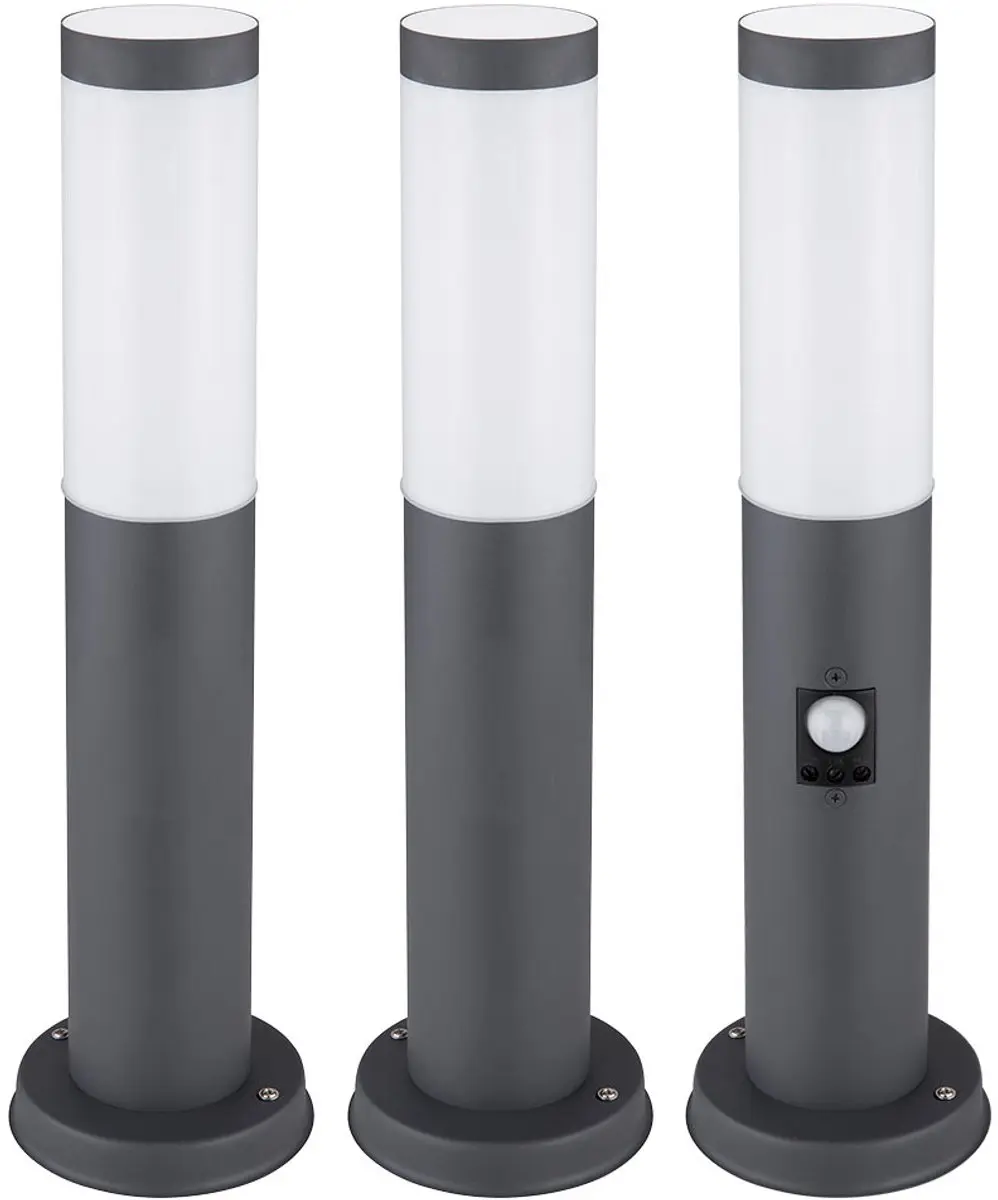 Path light outdoor vloerlamp antraciet Vloerlamp met bewegingsmelder Tuinlamp ro