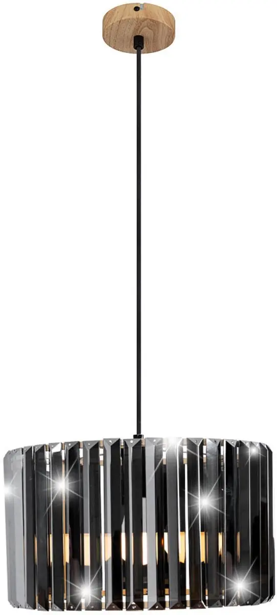Globo Run Hanglamp Hout - Ø35cm - E27 - afbeelding 2 van 6