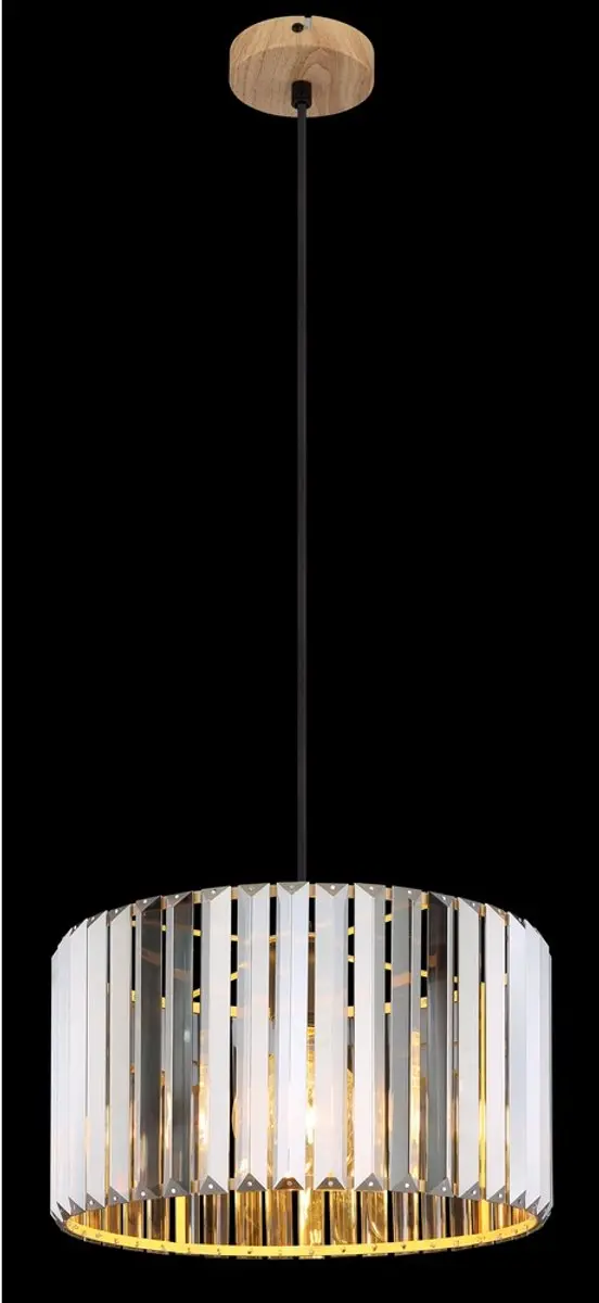 Globo Run Hanglamp Hout - Ø35cm - E27 - afbeelding 5 van 6