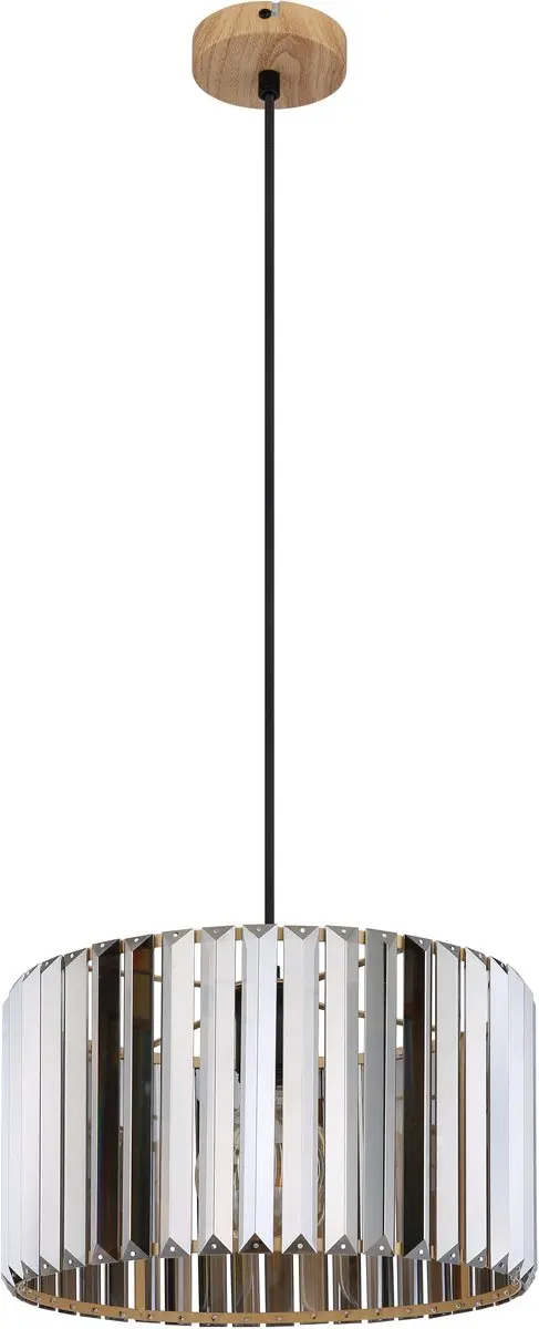 Globo Run Hanglamp Hout - Ø35cm - E27 - afbeelding 4 van 6
